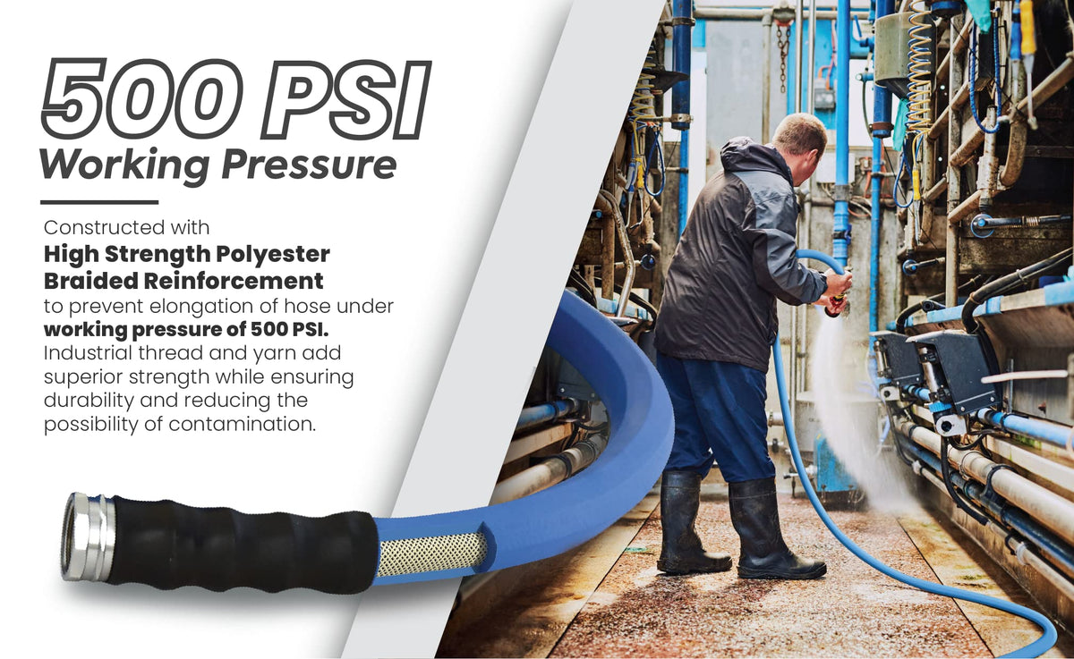 5/8" x 100' Rubber Garden Hose X613901