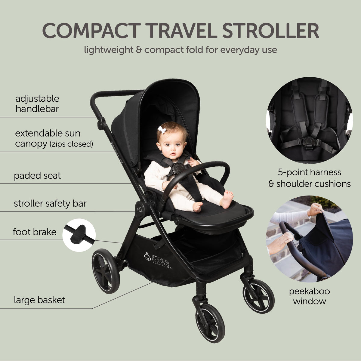 Reversible Foldable Baby Stroller R742