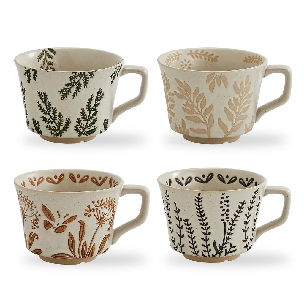 12 oz Ceramic Coffee Mug Set of 4 B502034
