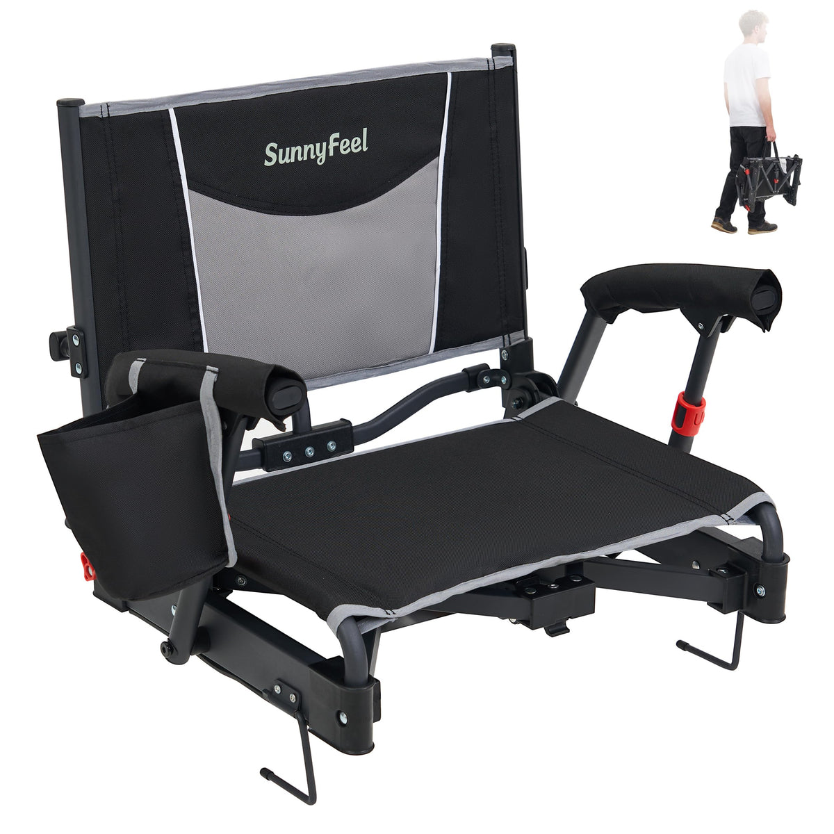 Folding Stadium Seats with Back Support and Cushion L643