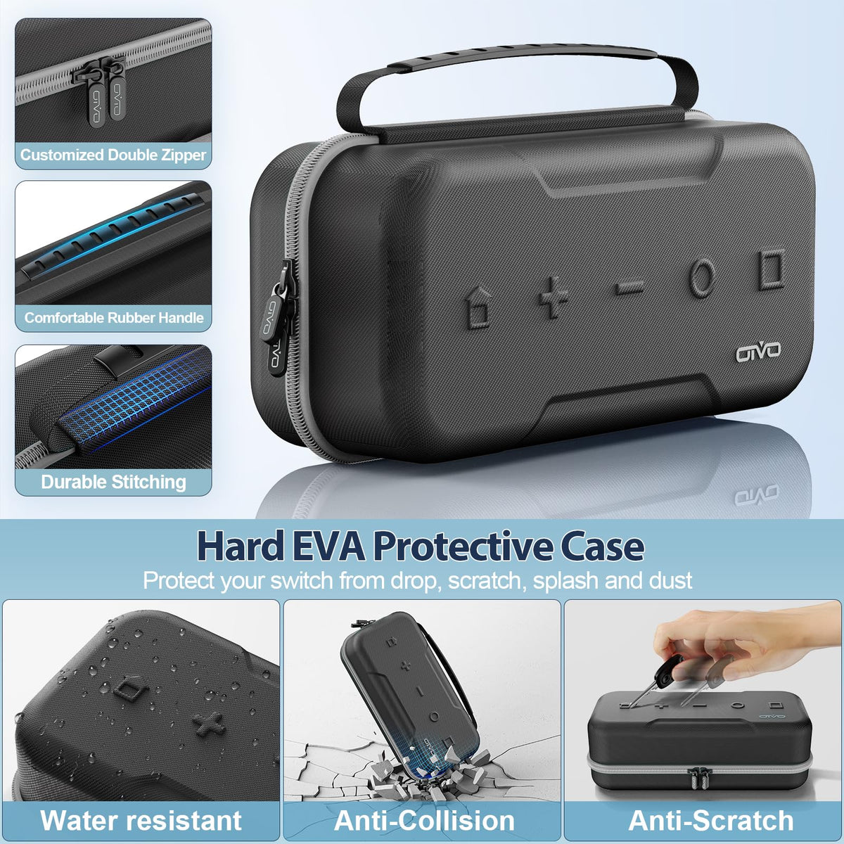 Red & Grey Portable Carrying Case V590590