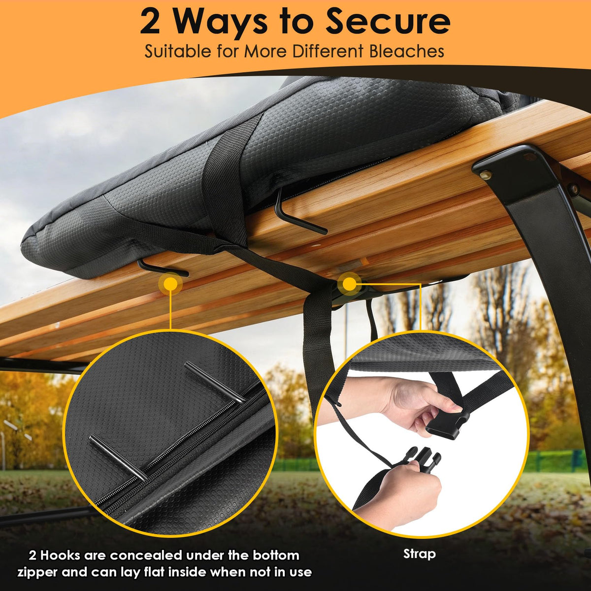 Heated Stadium Seats for Bleachers with Power Bank U4537
