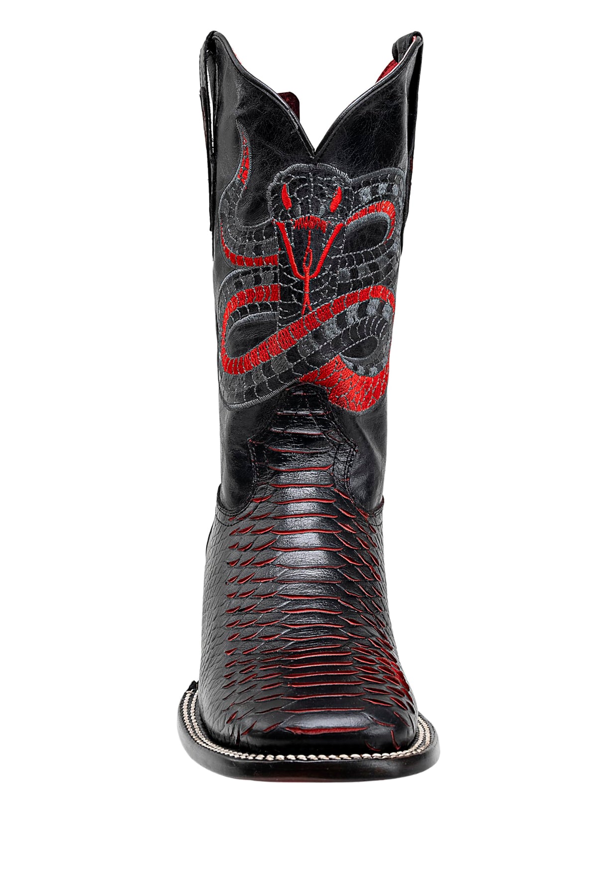 Men's Bi-tone Western Boot with Rubber Cap Y551