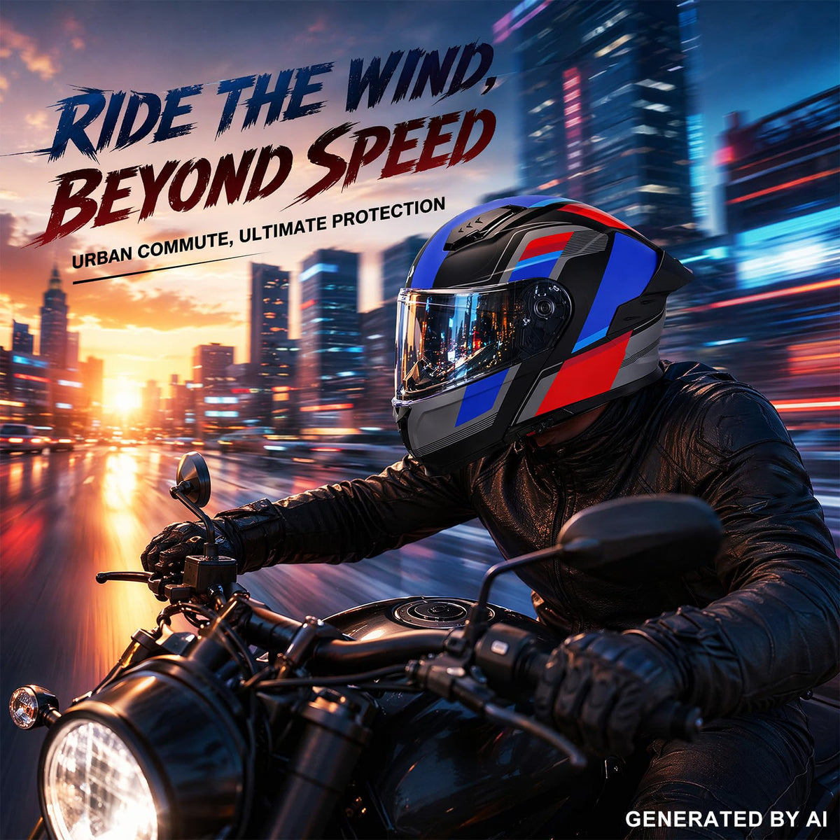 Heavy Duty Flip Up Modular Motorcycle Helmet I704653