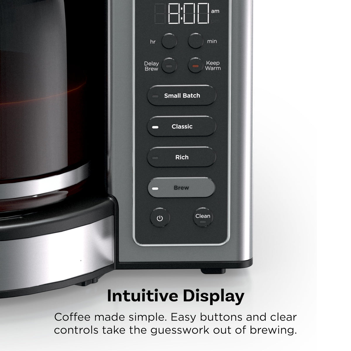 14 Cup Glass Carafe Stainless Steel Coffee Maker L37251