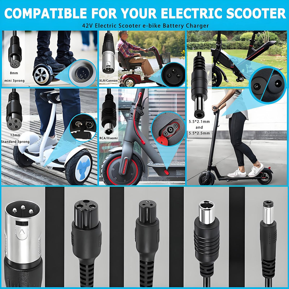42V 2A Electric Scooter Charger Y939888