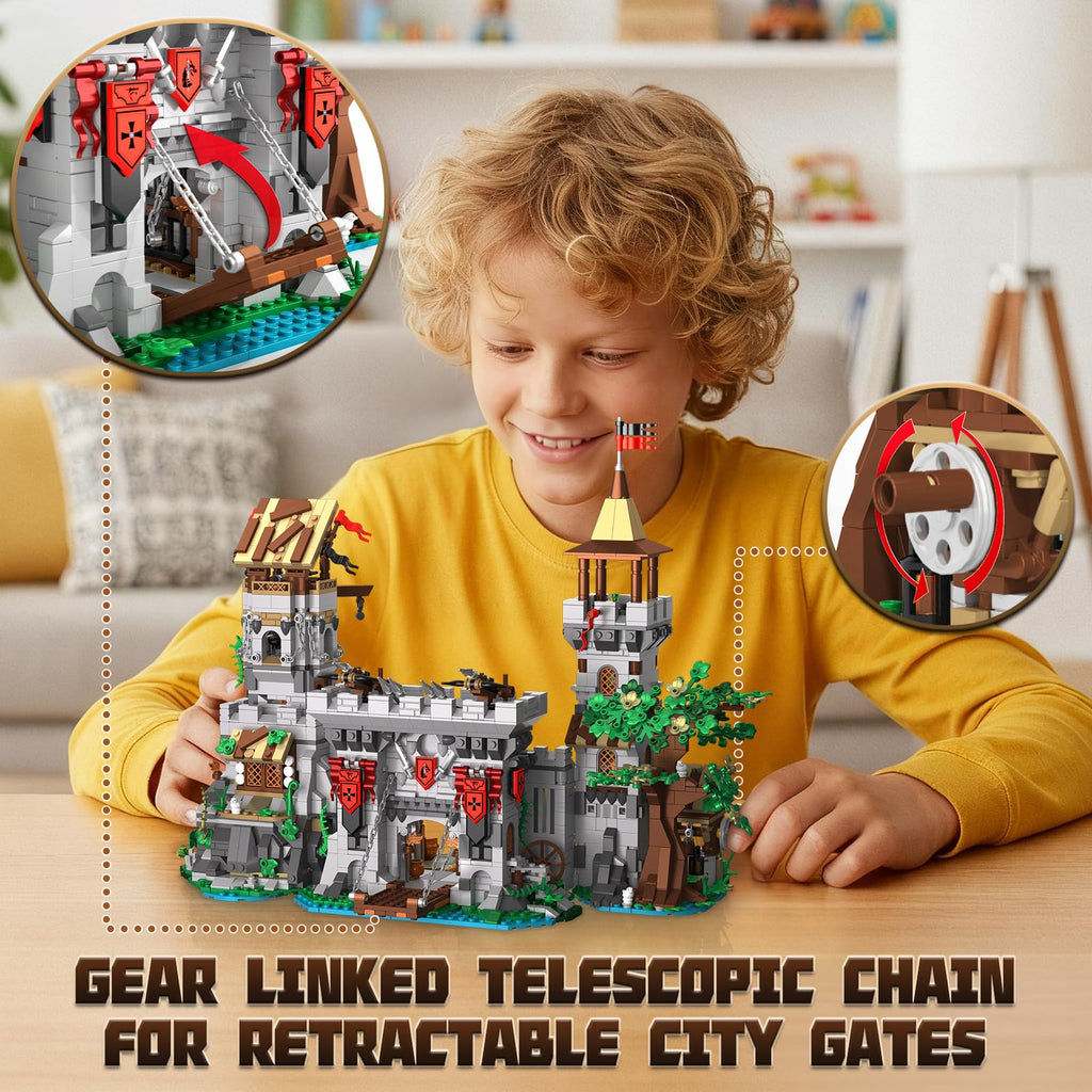2568 PCS Medieval Castle Building Blocks Set P977596