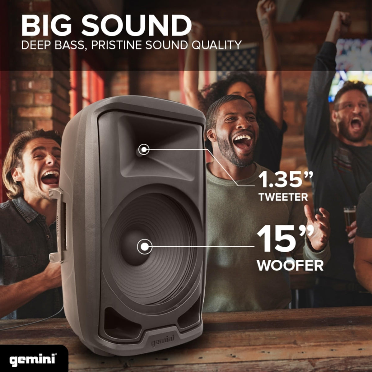 15" PA Speaker & Stand, 1000 Watts Z269
