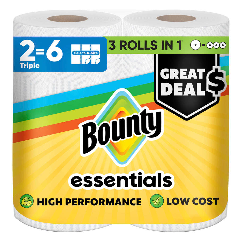 Select-A-Size White Paper Towels, 2 Triple Rolls B704112