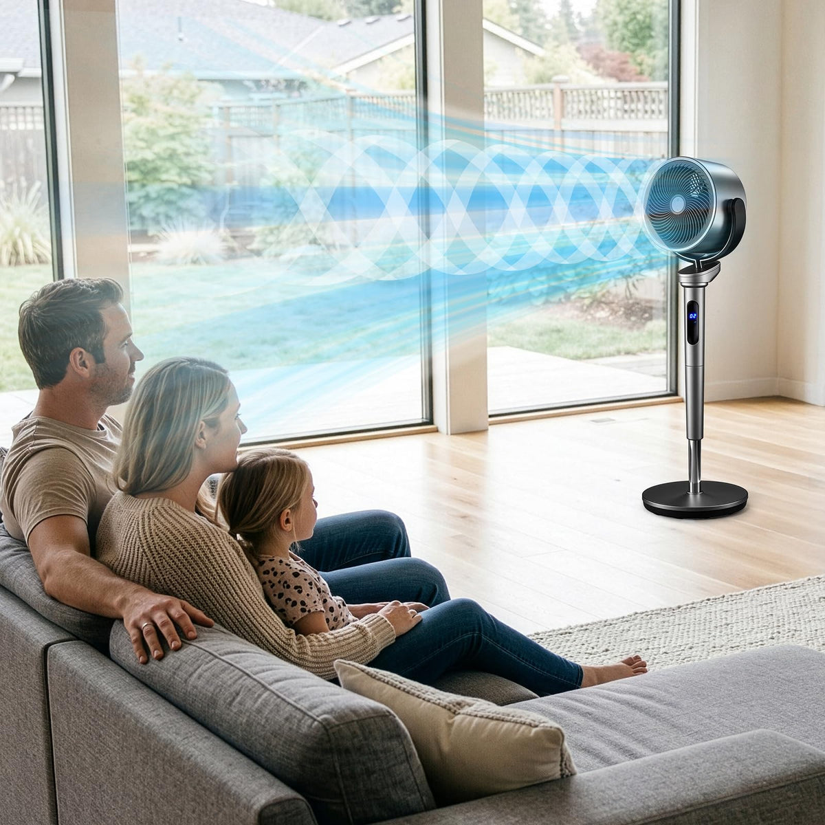 40 Inch Oscillating Pedestal Air Circulator Fan M687
