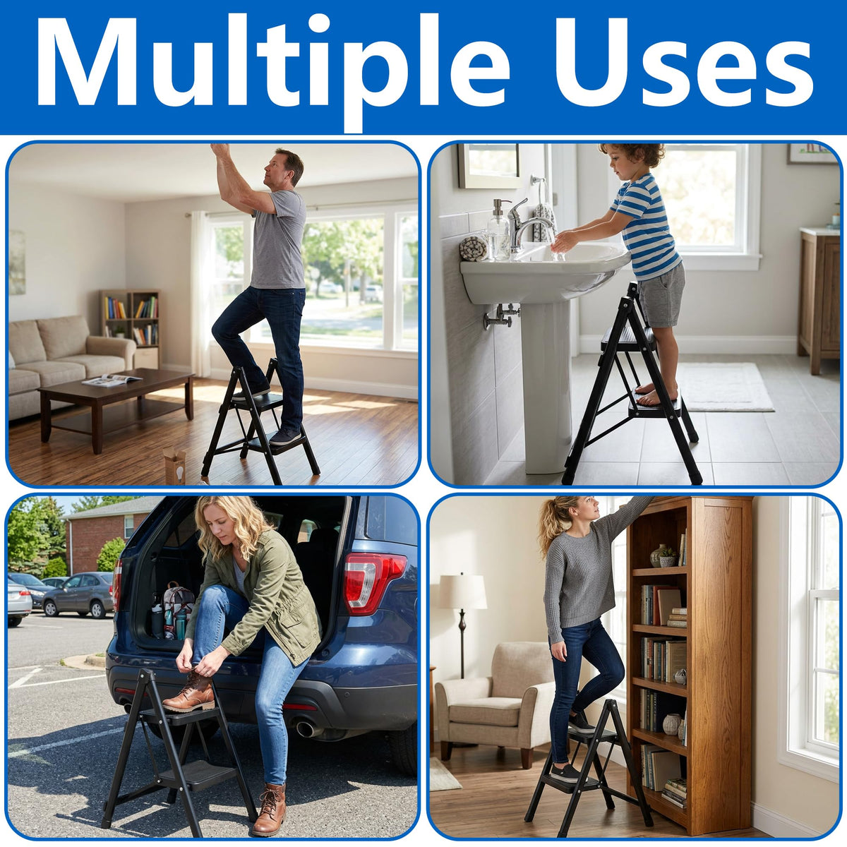 Foldable 2-Step Non-Slip Spa Steps F14106