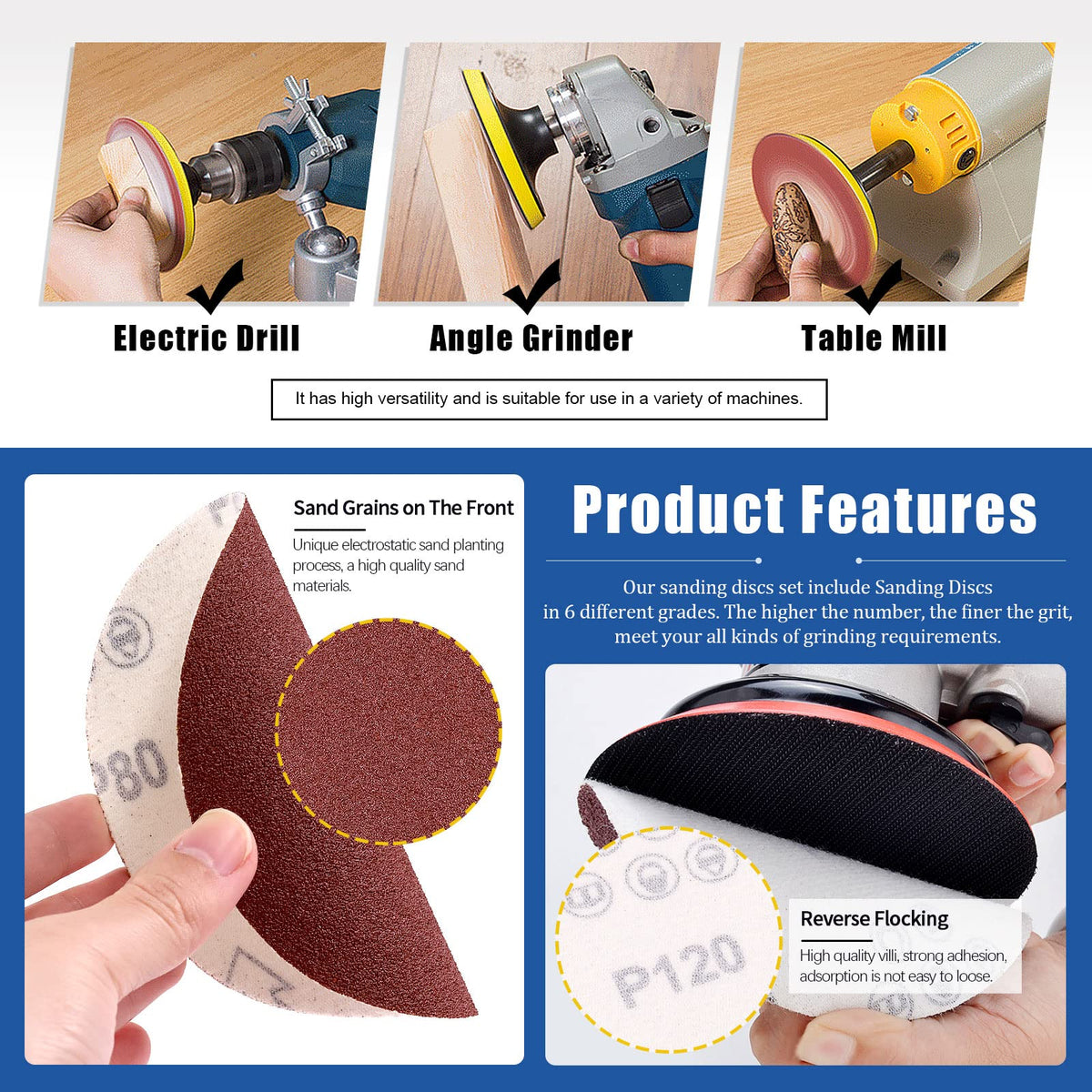 23Pcs Sanding Belts and Sanding Discs Set E293983