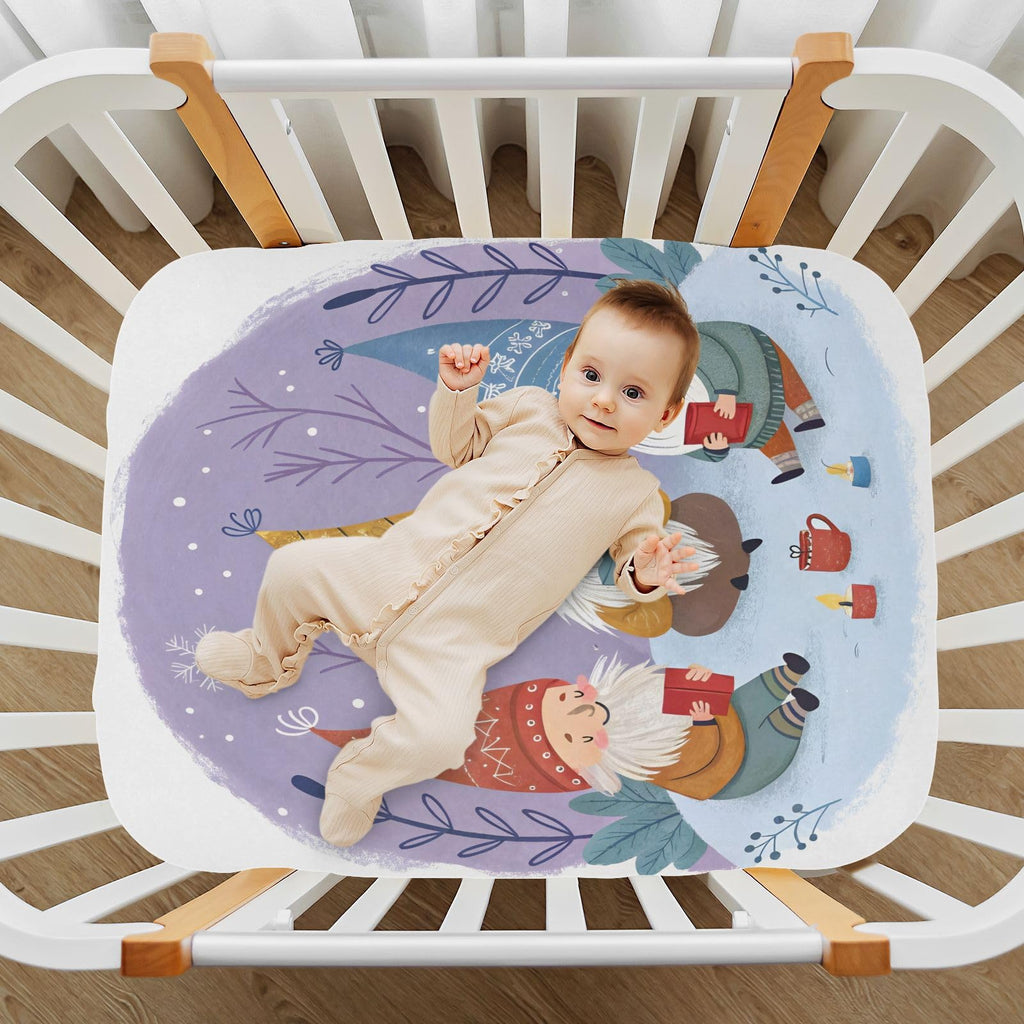 Watercolor Crib Sheet 52" x 28" K9553