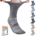 6 Pairs Non Binding Seamless Toe Crew Socks Y7661