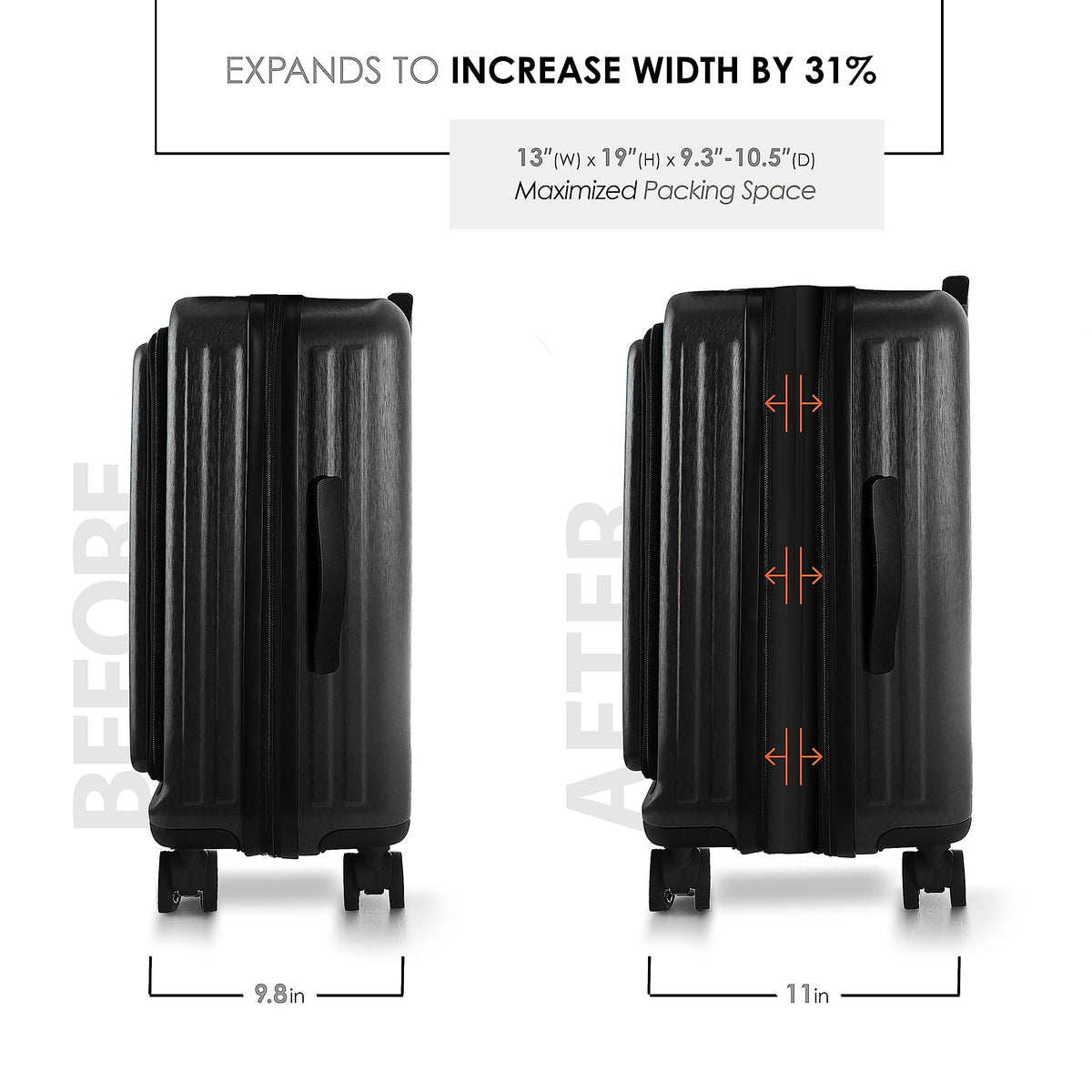 20 Inch Carry On Luggage with Wheels K34471