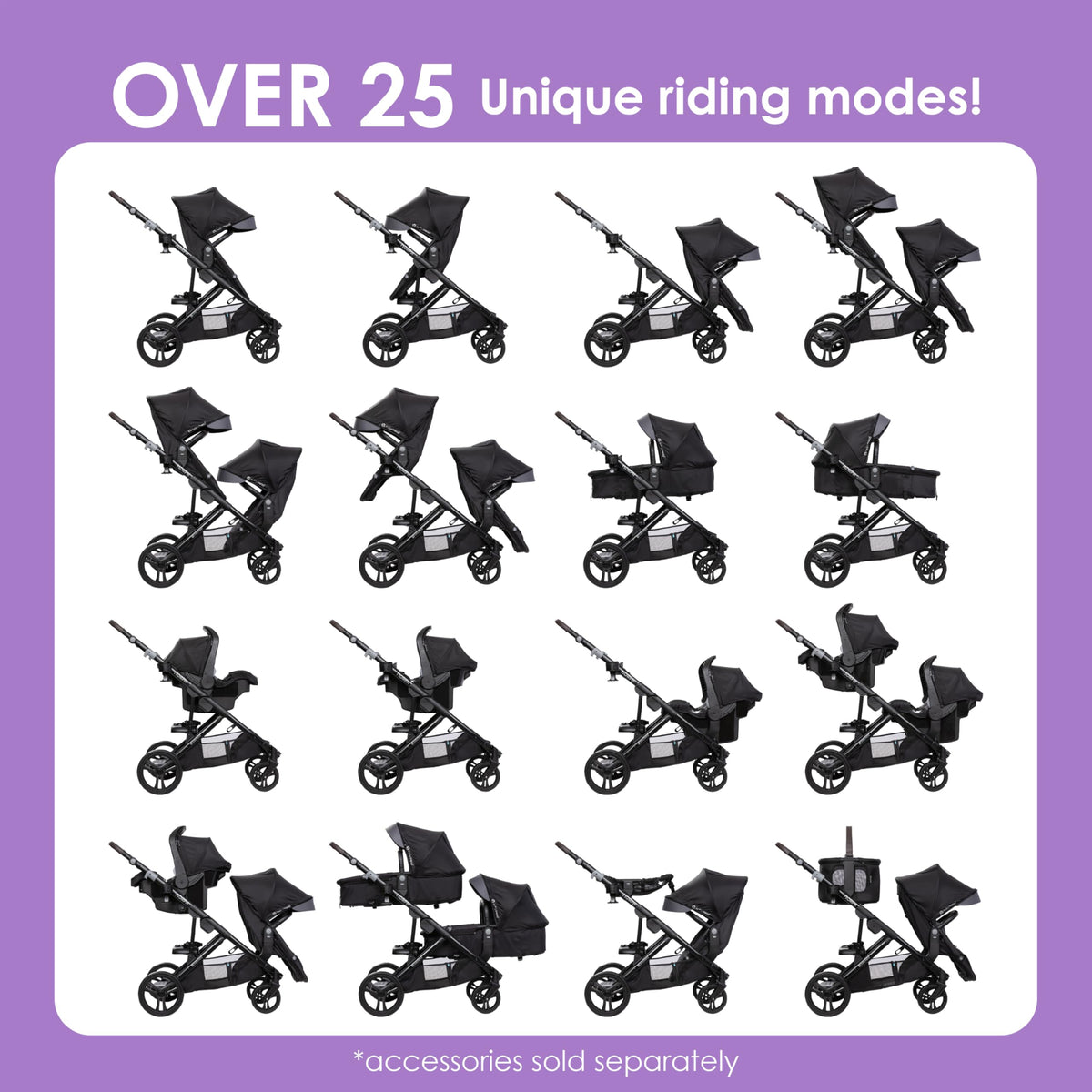 Single to Double Modular Stroller M66150