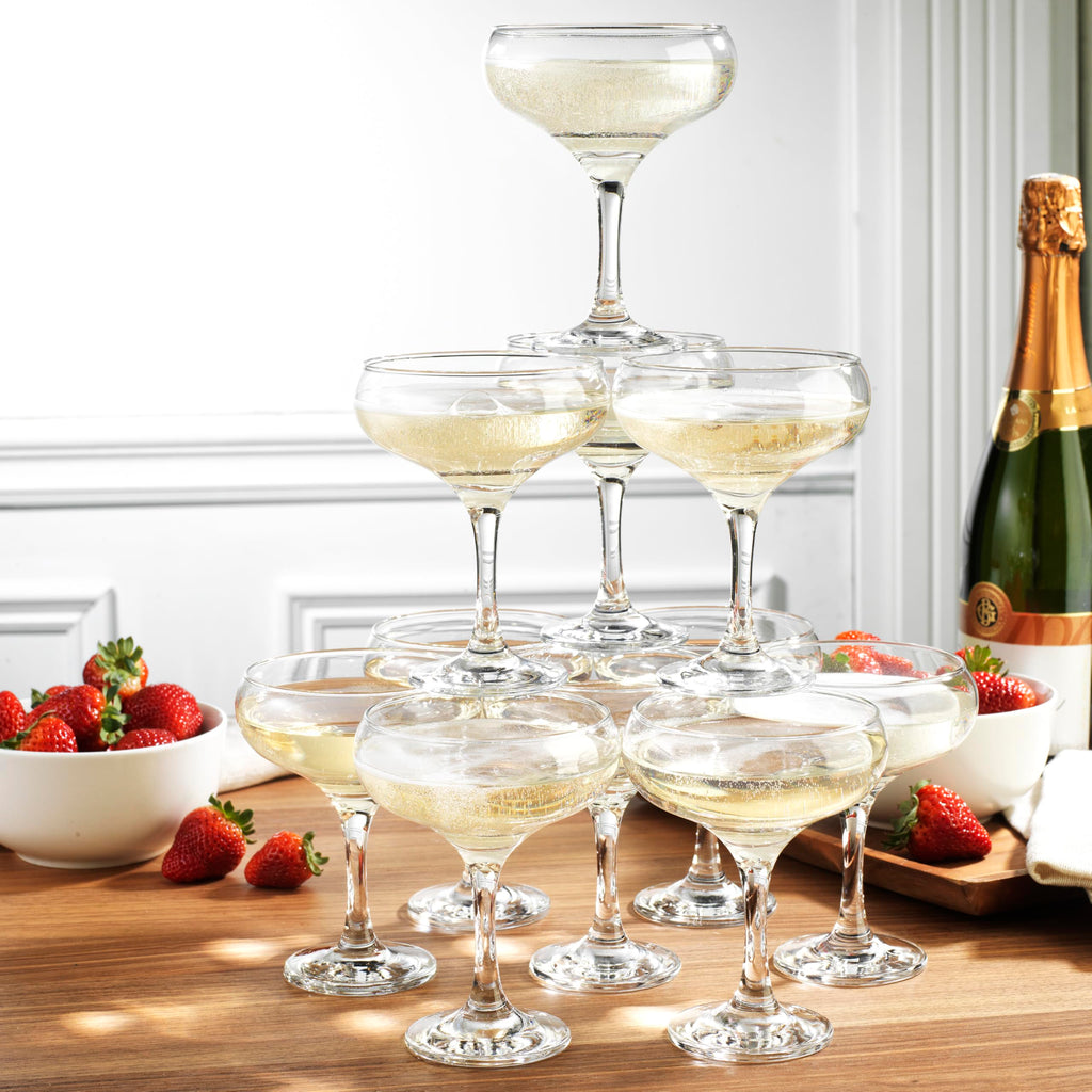 9.5 oz Coupe Cocktail Glasses Set 6 Pcs V39082