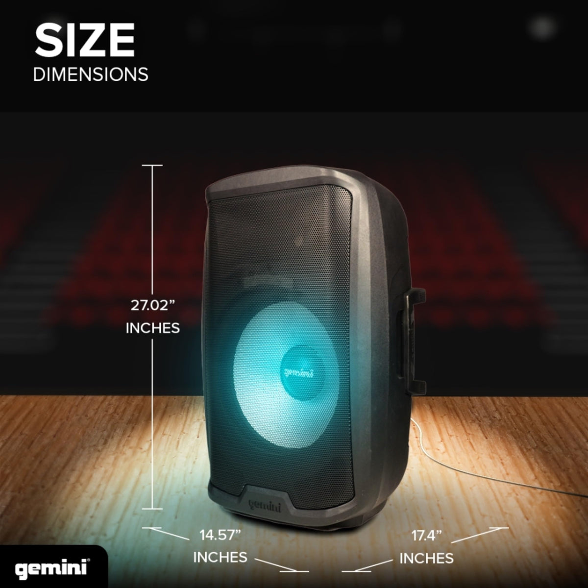 15" PA Speaker & Stand, 1000 Watts Z269
