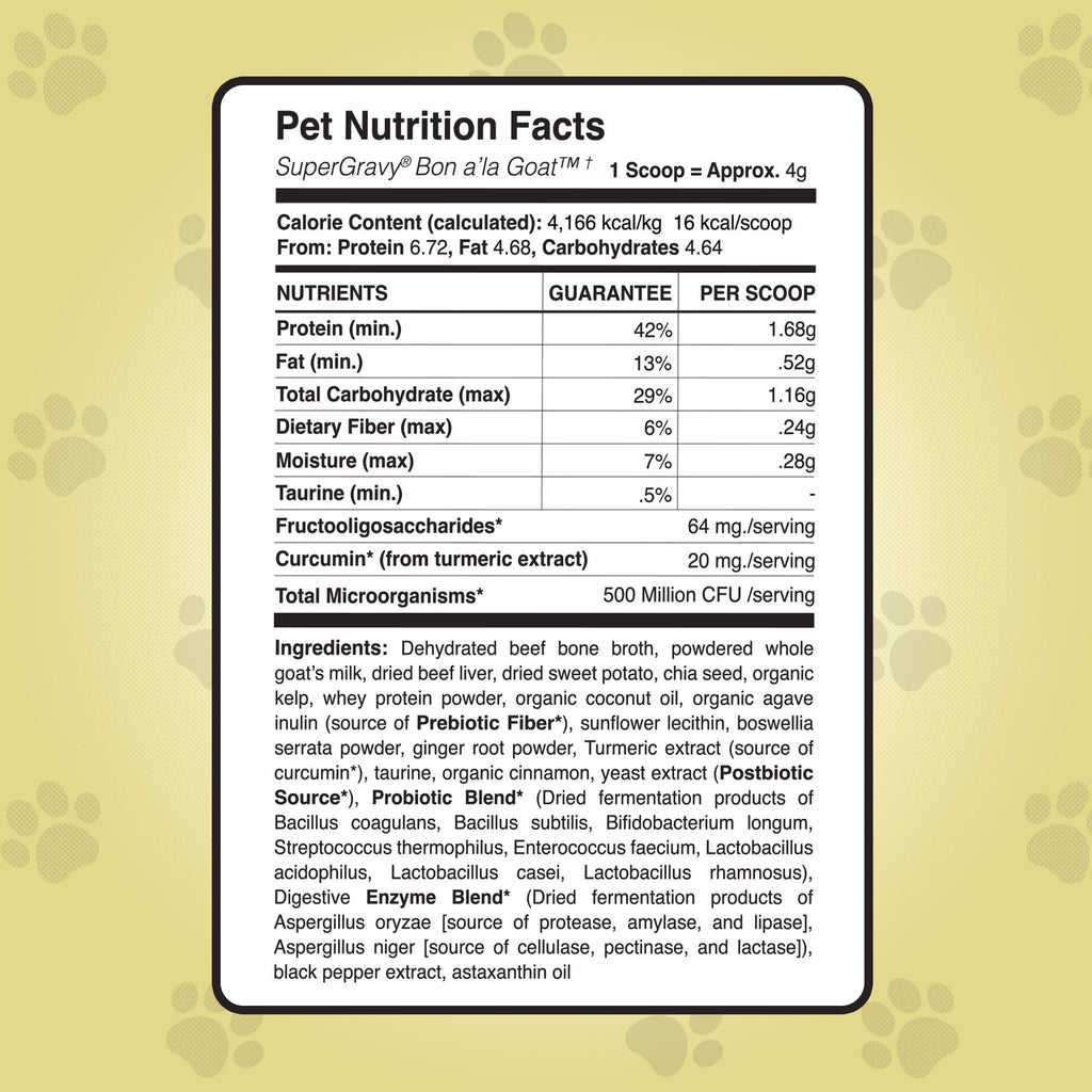 Goat Yogurt Cheese Blend Dog Food Topper 9 oz 60 Scoop L4756