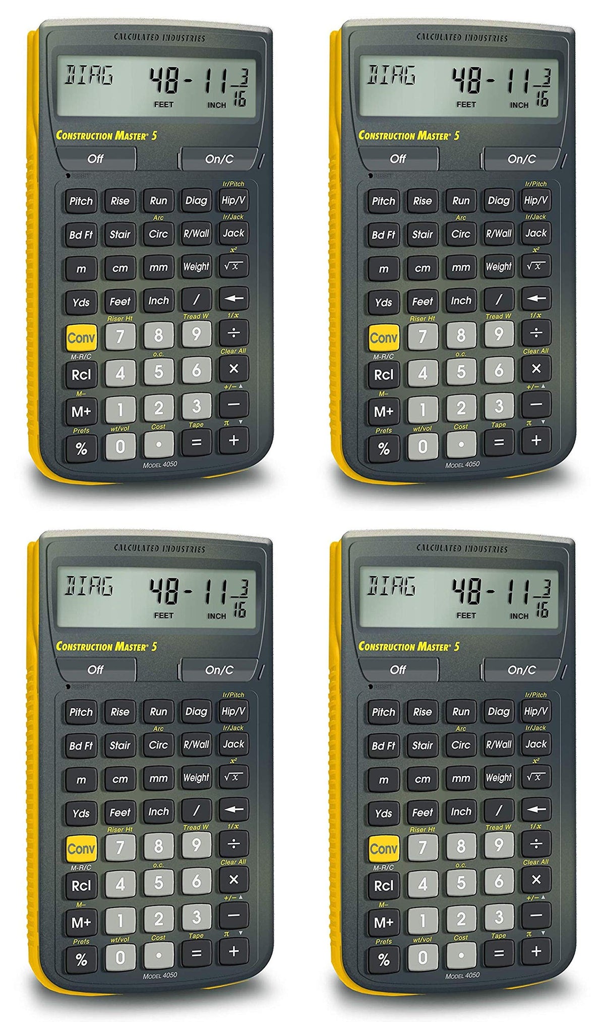 Construction Calculator Pack of 4 W955661