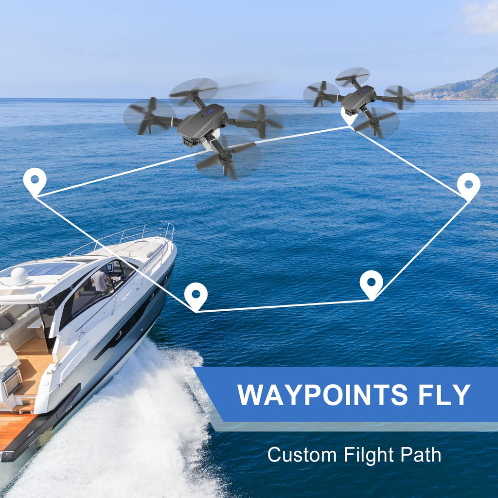 Foldable RC Quadcopter with 4K Dual Cameras D210605