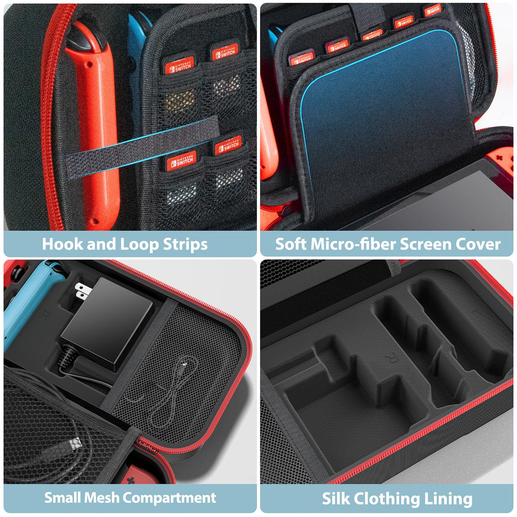 Red & Grey Portable Carrying Case V590590