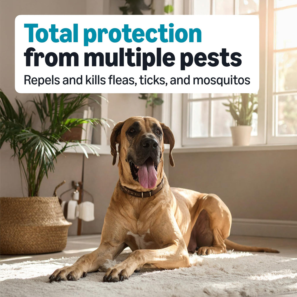 Flea, Tick & Mosquito Topical Treatment for X-Large Dogs, 6 Count V778