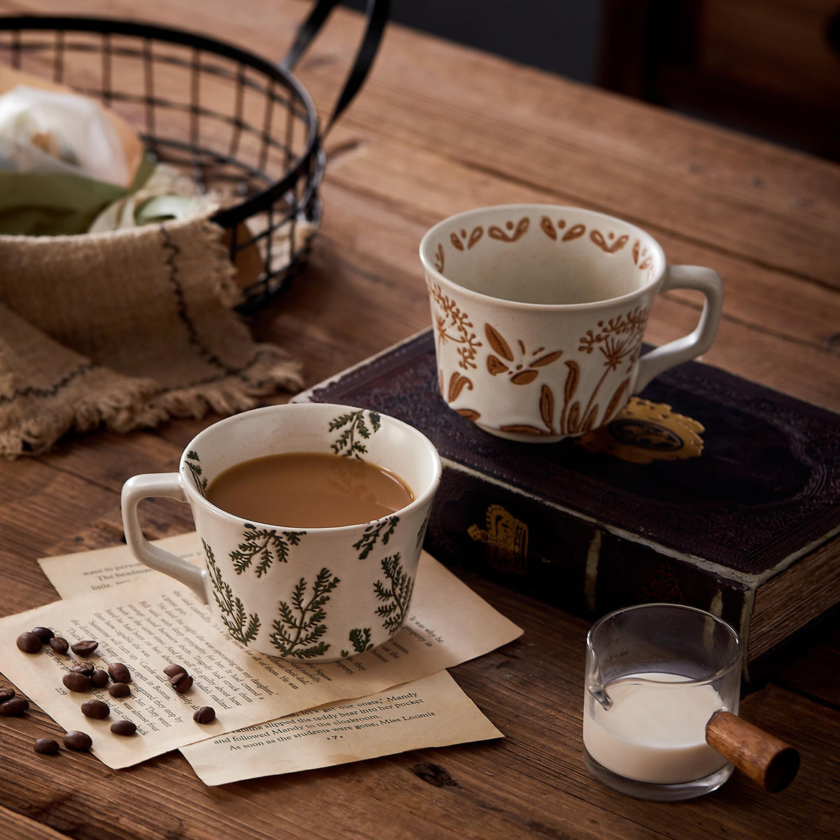 12 oz Ceramic Coffee Mug Set of 4 B502034