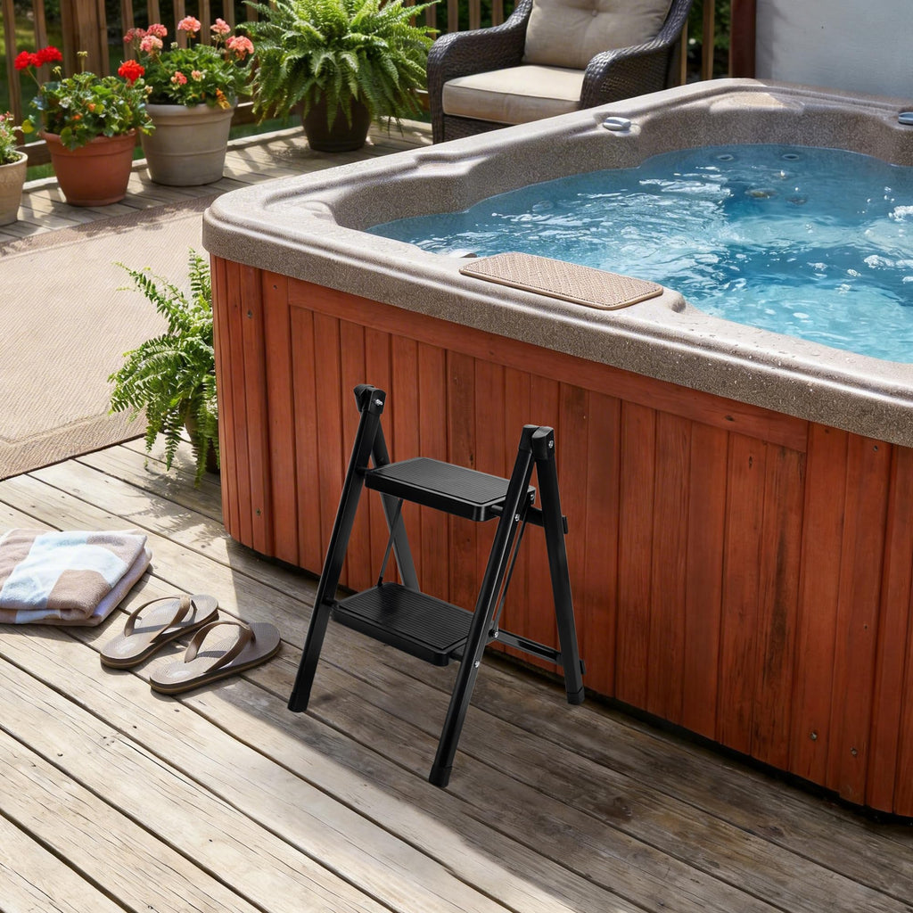 Foldable 2-Step Non-Slip Spa Steps F14106