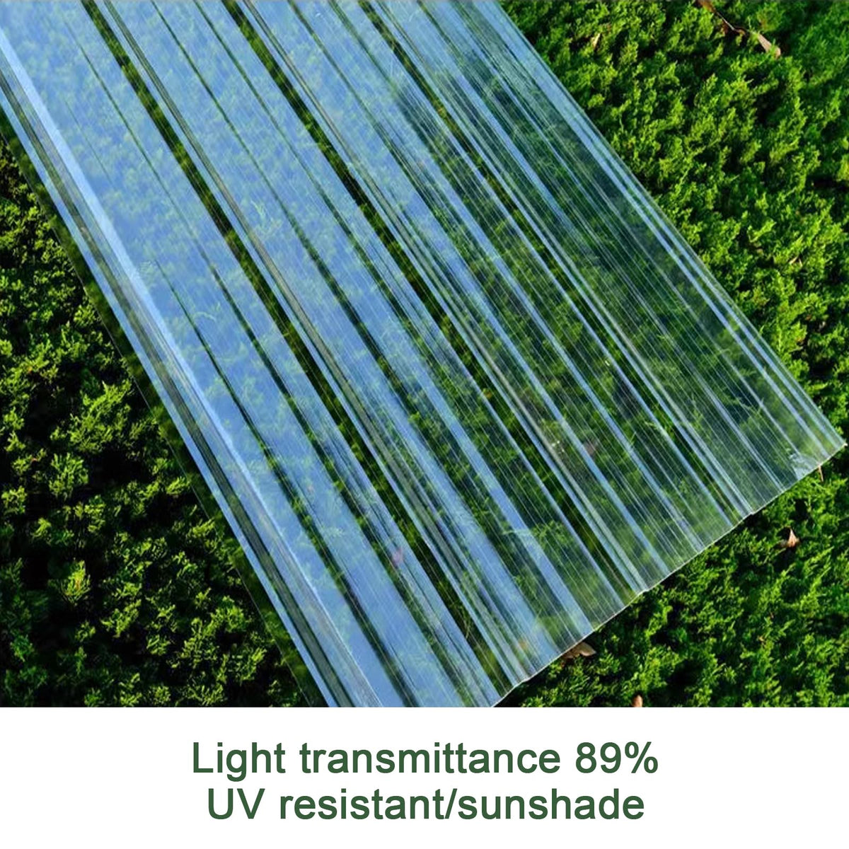 Corrugated Fiberglass Roofing Panels 8 pcs 35x63in O666242