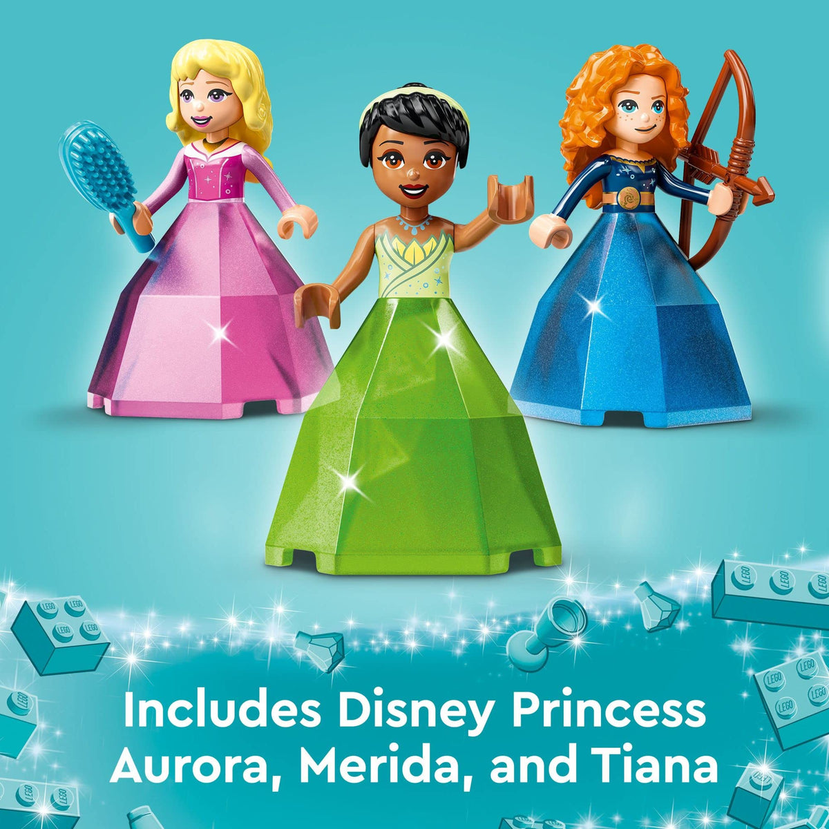 Disney Princess Diamond Dress Set with 2 Buildable Jewelry Boxes M207