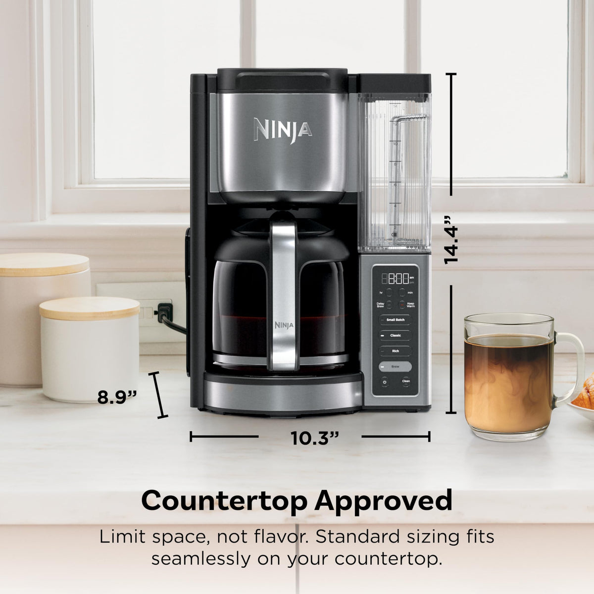 14 Cup Glass Carafe Stainless Steel Coffee Maker L37251