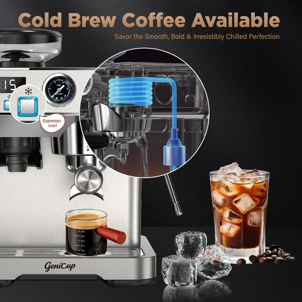 Espresso Machine with Grinder 20 Bar 68oz Water Tank F291002