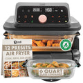 6-Quart Glass Air Fryer with Touch Screen & Drawer U2549