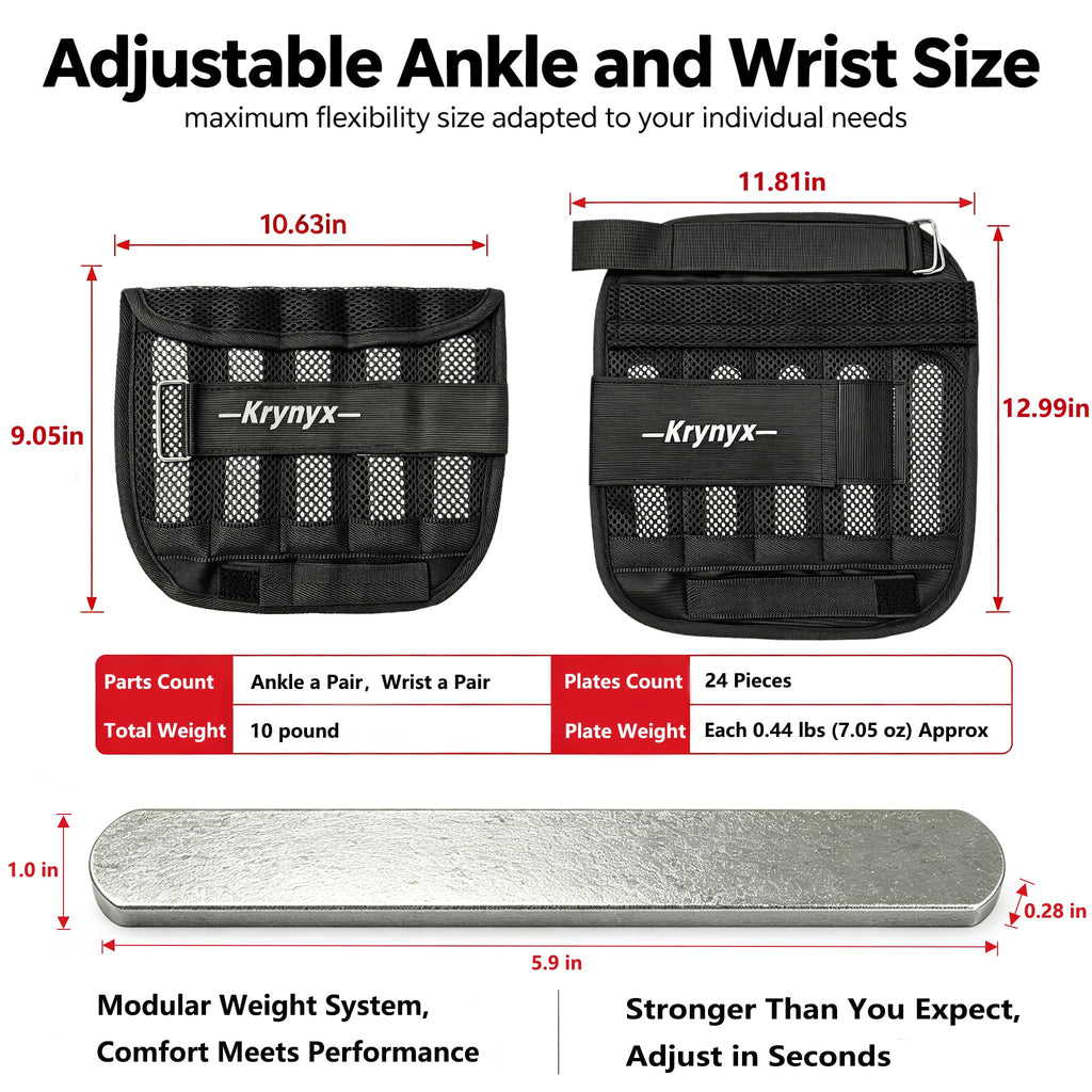 Adjustable Wrist Ankle Weights 10/20/30 lb V985858