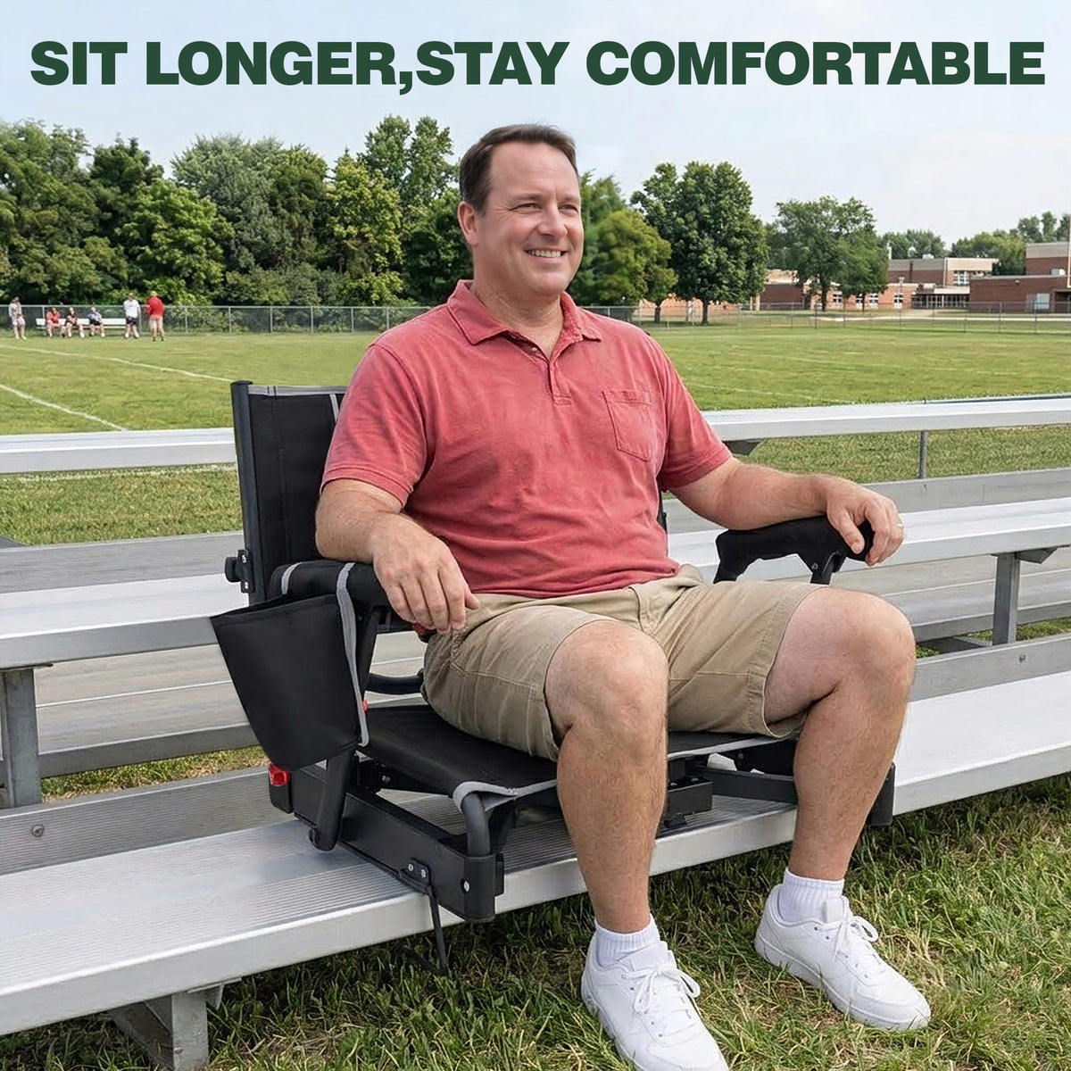 Folding Stadium Seats with Back Support and Cushion L643