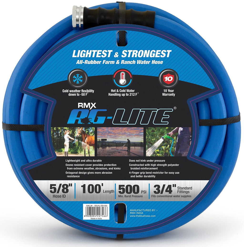 5/8" x 100' Rubber Garden Hose X613901