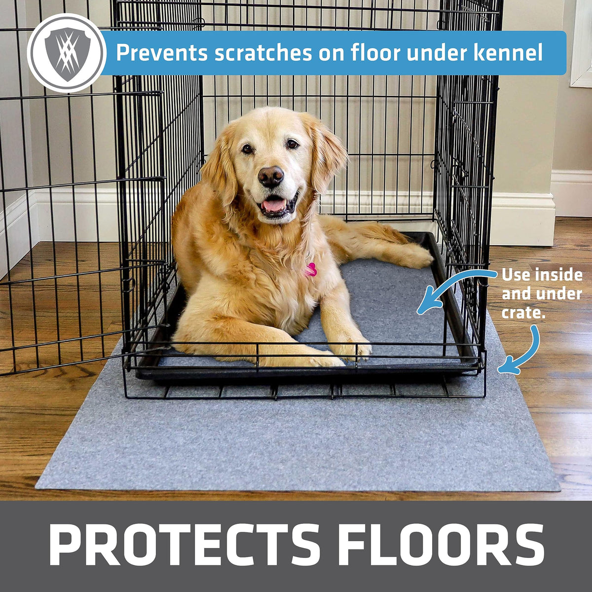 Waterproof Non-Slip Washable Dog Crate Mat Liner 29"x48" I486084